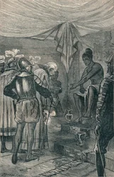 Vasco da Gama odwiedza króla, 1904