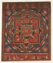 Vasudhara Mandala, datowana na 1777 Samvat 897.