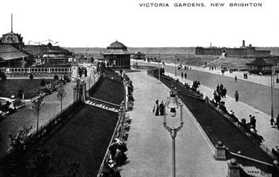 Victoria Gardens, New Brighton, Lancashire, początek XX wieku