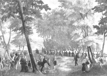 Wiktoria Wizyta u Ludwika Filipa w 1843: Fete Champetre...w Lesie Eu, 1901.