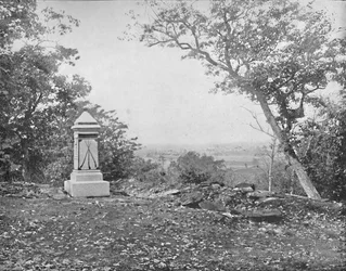 Widok z Culps Hill, Gettysburg, Pensylwania, ok. 1897.