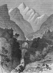 Widok w Pirenejach, ok. 1880 r.