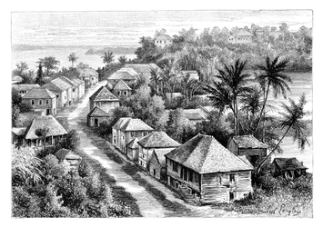 Widok Basse-Terre, Gwadelupa, ok. 1890 r.