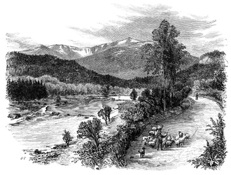 Widok Lochnagar, Szkocja, 1900