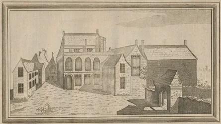 Widok klasztoru Minster Lovel w hrabstwie Oxford, 1784 r