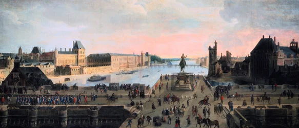 Widok na Pont Neuf, Paryż, c1635