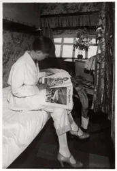 Widok kabiny pasażerskiej na pokładzie Zeppelin LZ 127 Graf Zeppelin, 1933