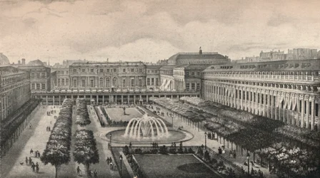 Widok Palais-Royal w 1834, 1915