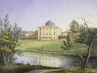 Widok pałacu w Pawłowsku, 1847