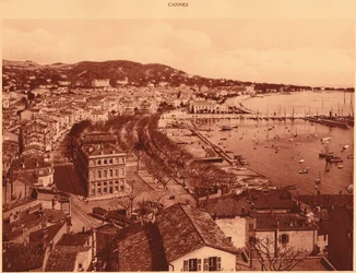 Widok z Mont Chevalier, Cannes, 1930.