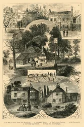 Widoki w Camberwell i Dulwich, c1878.