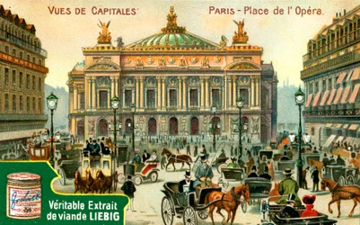 Widoki stolic: Place de lOpera, Paryż, ok. 1900