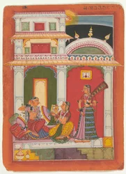 Vilaval Ragini: Folio z serii ragamali Girlanda trybów muzycznych, ca. 1680.