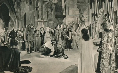 Villon John Barrymore zagrożony śmiercią przez Ludwika XI, 1927
