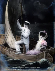 Archiwalna francuska pocztówka, c1900