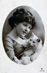 Archiwalna francuska pocztówka, c1900