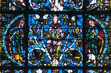 Dziewica i Prorocy, witraże, katedra w Chartres, Francja, 1194-1260