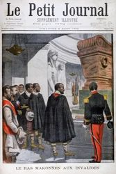 Wizyta Rasa Makonnena w Les Invalides w Paryżu, 1902 r.