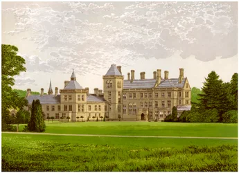 Walton Hall, Warwickshire, dom Baroneta Mordaunta, ok. 1880 r.