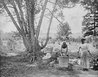 Praczki, El Paso, Teksas, ok. 1897.