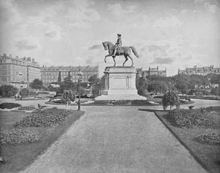 Posąg Waszyngtona, Ogród Publiczny, Boston, c1897.