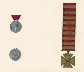 Medal Waterloo & Military General Service 1793-1814, c. XIX w.