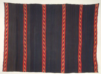 Noszenie koca w paski Moki Moqui, 1865-1875.