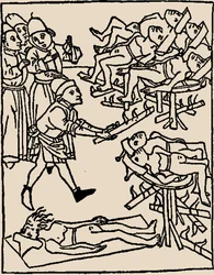 Zatrucie studni: Tortury Żydów, 1475.