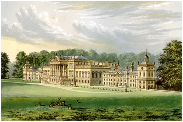 Wentworth Woodhouse, Yorkshire, dom hrabiego Fitzwilliama, ok. 1880 r.