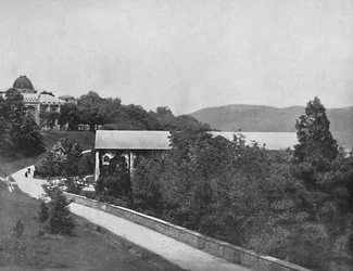 West Point nad rzeką Hudson, ok. 1897.