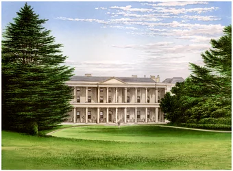 West Wycombe House, Buckinghamshire, dom Baroneta Dashwooda, ok. 1880 r.