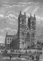 Zachodni front Opactwa Westminsterskiego, Londyn, c1860 1878