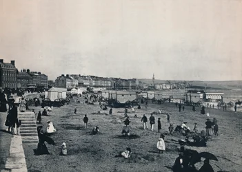 Weymouth – Widok ogólny miasta i plaży, 1895