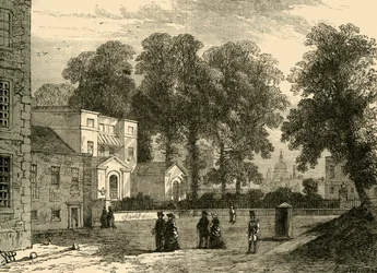 Podwórze Whitehall, 1881.