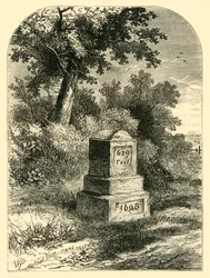 Kamień Whittingtona w 1820 r., ok. 1876 r.