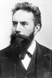 Wilhelm Conrad Roentgen, niemiecki fizyk, ok. 1900