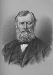 William Edward Forster, brytyjski przemysłowiec, filantrop i polityk, ok. 1880 1883.