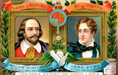 William Szekspir i Lord Byron, ok. 1900