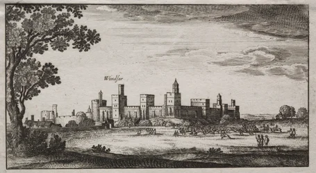 Zamek Windsor z południowego wschodu, XVII wiek.