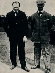 Winston Churchill i George Lambert, 1912, 1945.