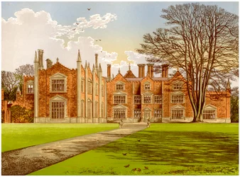 Witchingham Hall, Norfolk, dom wicehrabiego Canterbury, ok. 1880 r.