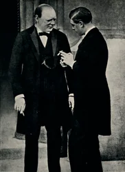 Z królem Edwardem VIII, 1936, 1945.