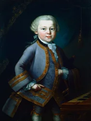 Wolfgang Amadeus Mozart, kompozytor austriacki, 1761