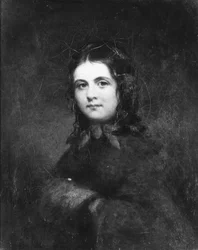 Kobieta w mufce, ca. 1850.