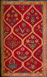 Dywan wełniany. Indyjska Królewska Fabryka Lahore, XVII wiek, 1903