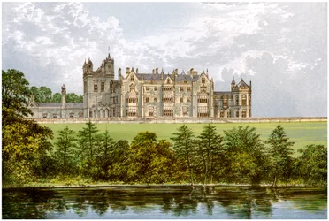 Worsley Hall, Lancashire, dom hrabiego Ellesmere, ok. 1880 r.