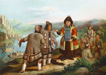 Jakuci nad Leną, Syberia, Rosja, 1862 r.