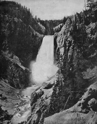 Wodospad Yellowstone, Wyoming, c1897.