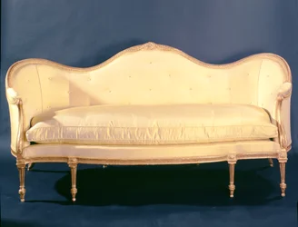 Sofa w stylu Adama, ok. 1780 (złocone drewno)