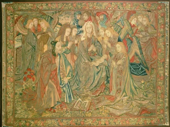 Adoracja Dzieciątka Jezus (Gobelin)